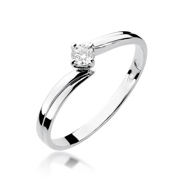 Gold Diamant Ring WeißGold EW-231 0.10ct
