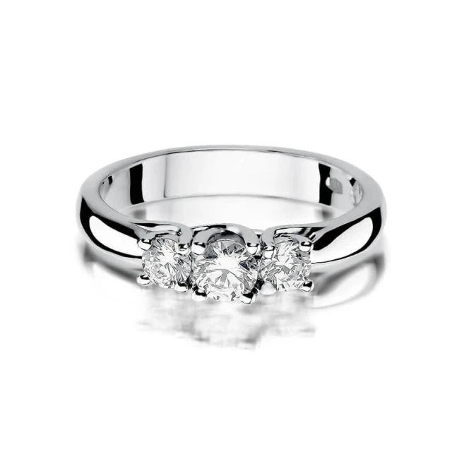 Gold Diamant Ring WeißGold EW-344 0.49ct