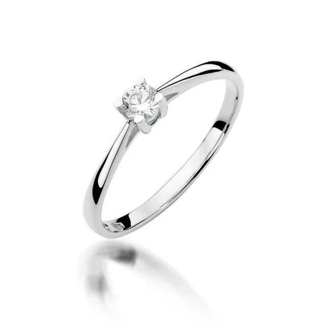 Gold Diamant Ring WeißGold EW-367 0.15ct