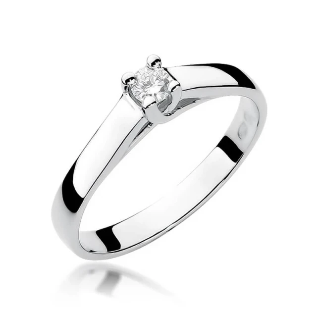 Gold Diamant Ring WeißGold EW-70 0.10ct