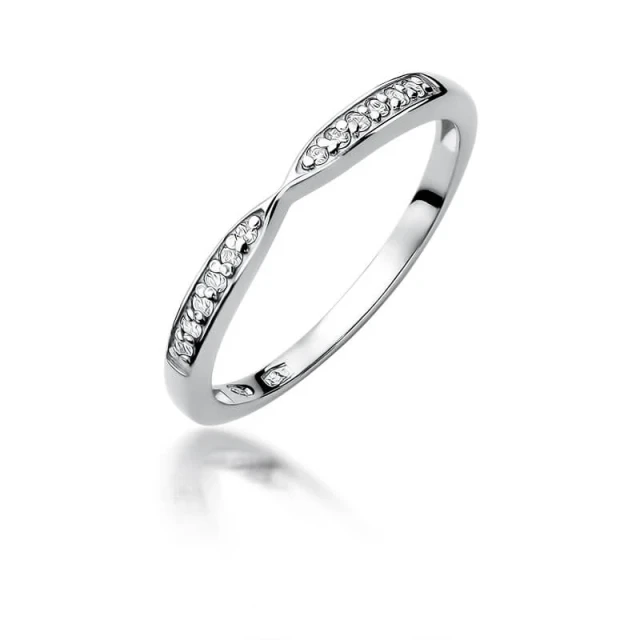 Gold Diamant Ring WeißGold EW-425 0.10ct