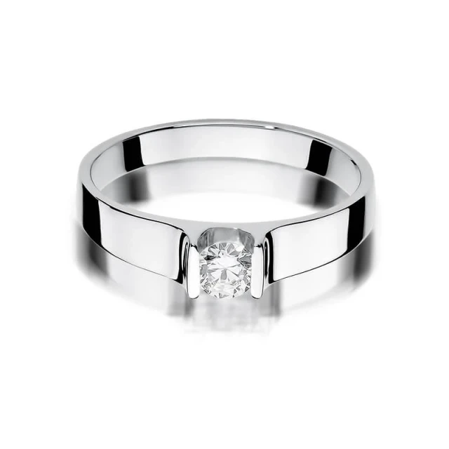 Gold Diamant Ring WeißGold EW-388 0.23ct