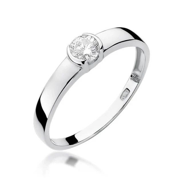 Gold Diamant Ring WeißGold EW-138 0.25ct