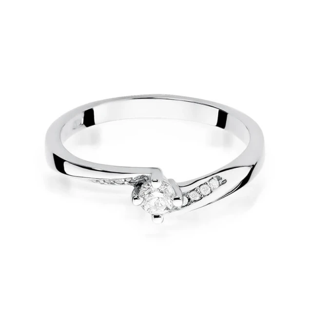 Gold Diamant Ring WeißGold EW-262 0.19ct