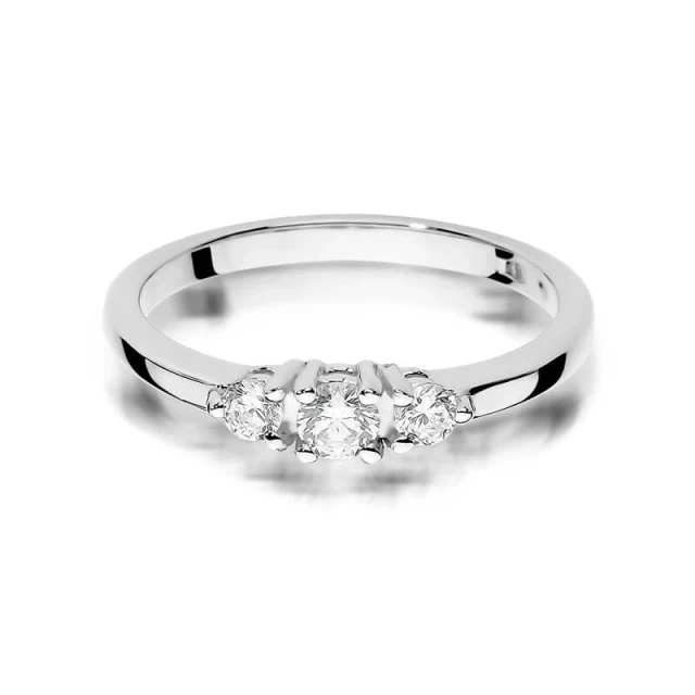Gold Diamant Ring WeißGold EW-377 0.33ct