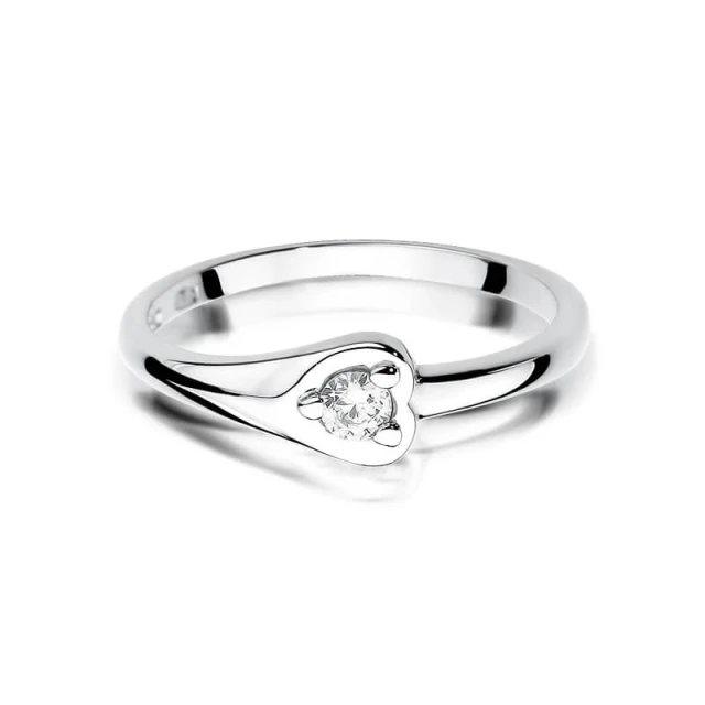 Gold Diamant Ring WeißGold EW-430 0.10ct