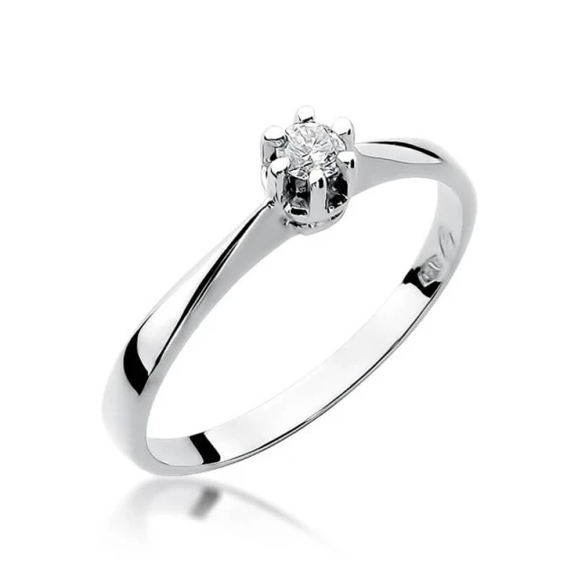 Gold Diamant Ring WeißGold EW-36 0.10ct