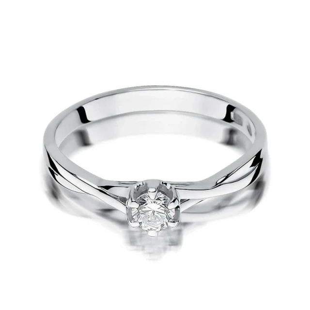Gold Diamant Ring WeißGold EW-340b 0.23ct