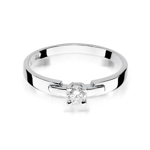 Gold Diamant Ring Weiß Gold EW-241 0.20ct