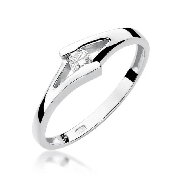 Gold Diamant Ring WeißGold EW-250 0.10ct