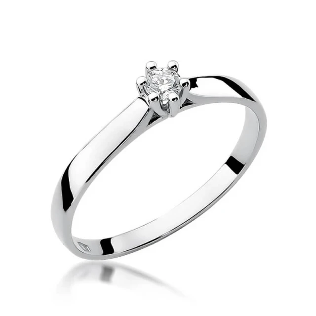 Gold Diamant Ring WeißGold EW-222 0.10ct