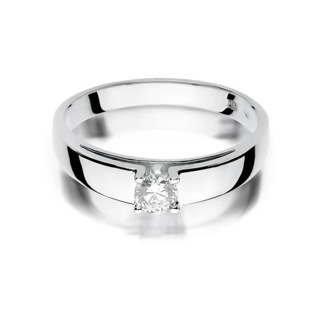 Gold Diamant Ring WeißGold EW-374 0.23ct