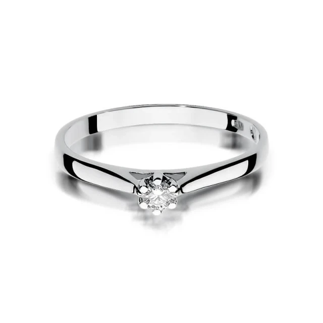 Gold Diamant Ring WeißGold EW-311 0.09ct