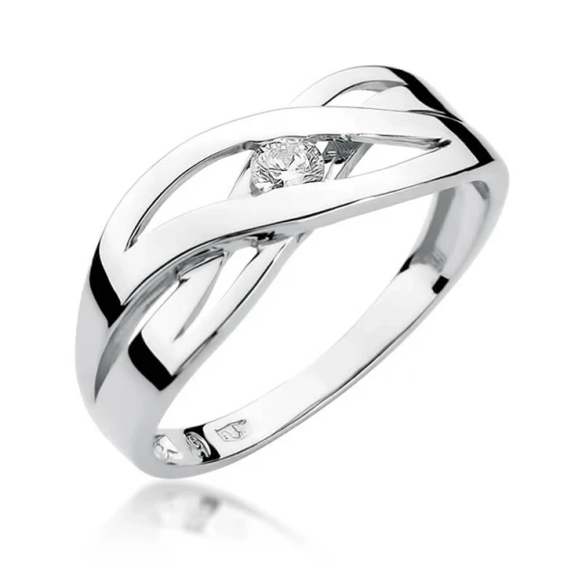 Gold Diamant Ring WeißGold EW-156 0.10ct