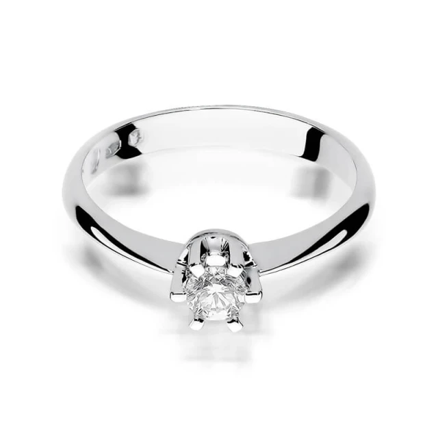 Gold Diamant Ring WeißGold EW-36 0.23ct