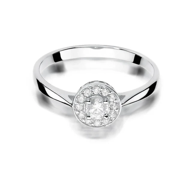 Gold Diamant Ring WeißGold EW-390 0.25ct