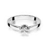 Złoty pierścionek z diamentem Białe złoto EW-299 0,12ct