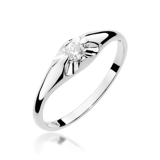 Gold Diamant Ring WeißGold EW-331 0.10ct