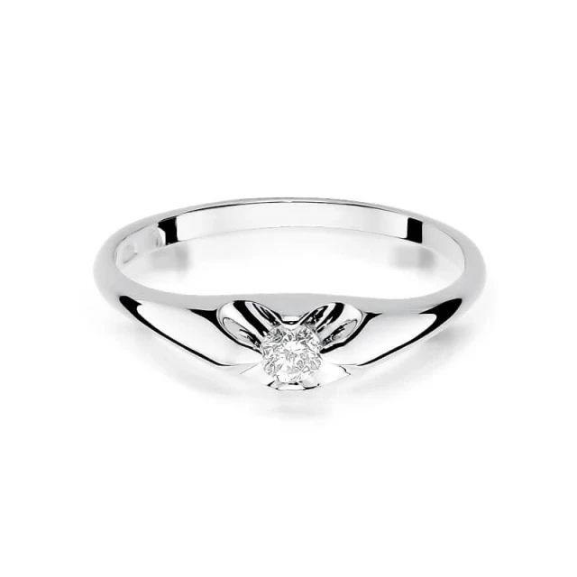 Gold Diamant Ring WeißGold EW-331 0.10ct