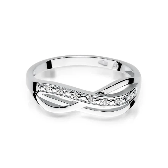 Gold Diamant Ring WeißGold EW-90 0.06ct