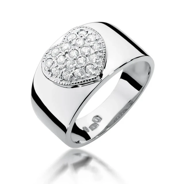 Gold Diamant Ring WeißGold EW-352 0.26ct