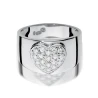 Pierścionek obrączka z diamentami białe złoto 0,26ct