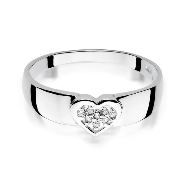 Gold Diamant Ring WeißGold EW-314 0.04ct