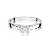 Złoty pierścionek z diamentem Białe złoto EW-341 0,30ct