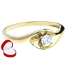 Złoty pierścionek Cyrkonia