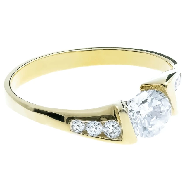 Wunderschöner Goldener Ring Zirkonia