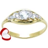 Złoty pierścionek z cyrkoniami 333 klasyczny
