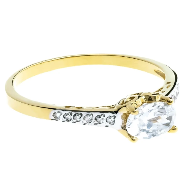 GOLDEN OPENWORK RINGMUSTER Zirkone