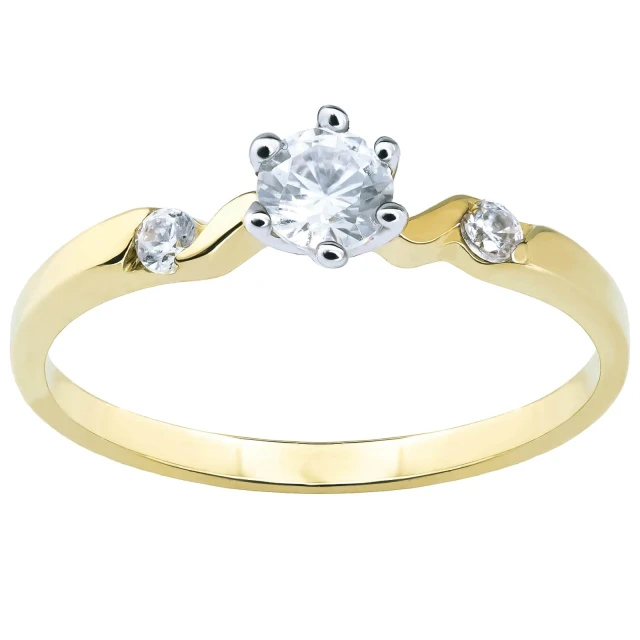 Elegante goldene Ringsteine