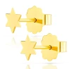 Kolczyki złote mini gwiazdeczki