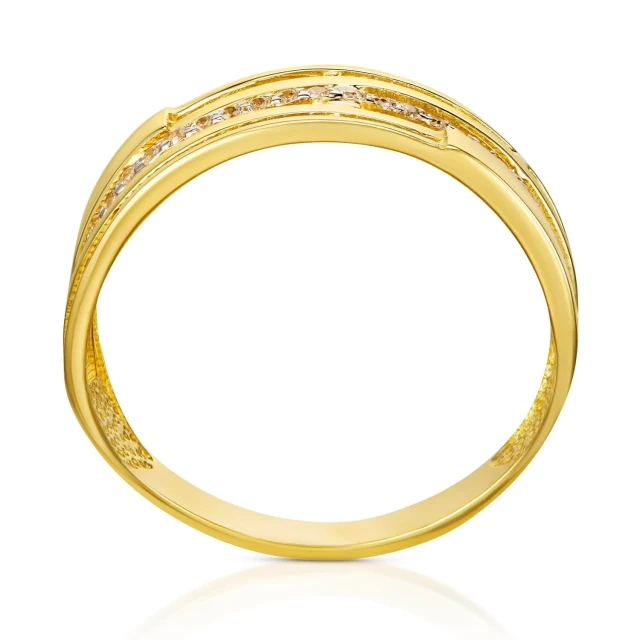 Golden ring breiter Ehering
