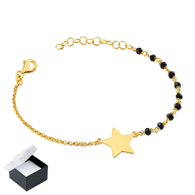 Silbernes Armband "Magic Time" bezogen mit 18 k Gold