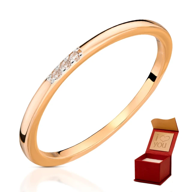 Gold Ring Delicate Circle 585 Roségold