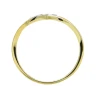 Złoty pierścionek Kamienie PRZEPLATANY WZÓR próba 585