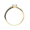 Złoty pierścionek PIĘKNY PRZEPLATANY WZÓR próba 585
