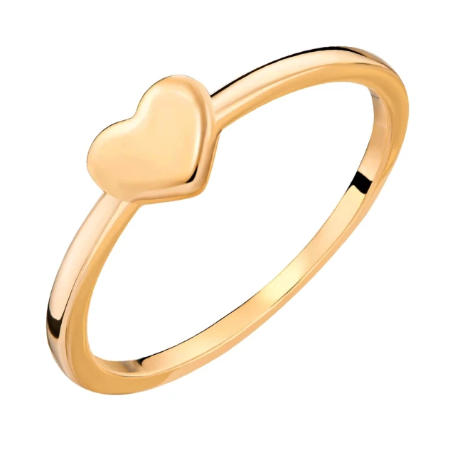 Gold Ring Herz Roségold Versuch 585