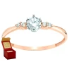 Zaręczynowy pierścionek z Cyrkoniami różowe złoto 585