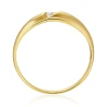 Złoty pierścionek z kamieniem idealny na prezent 585