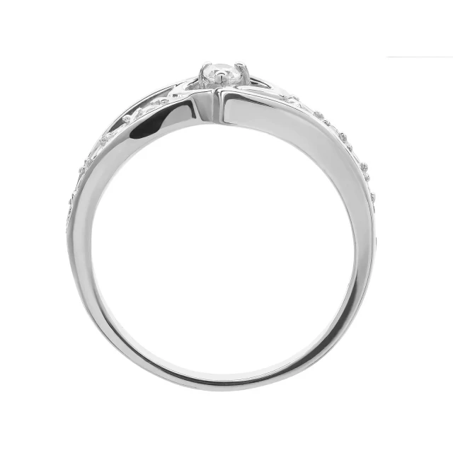 Silber Ring Interwoven HEART