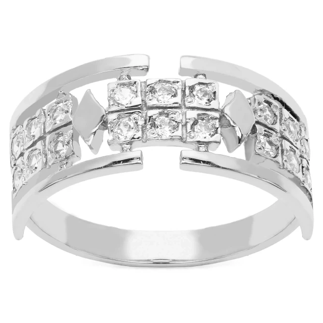 Silber Ring Schönes Muster Ehering