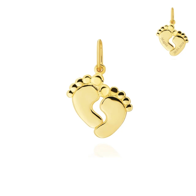 FEET Gold Anhänger Bobo-Mini Anhänger