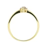 Złoty pierścionek Kamienie Kwiatek próba 585
