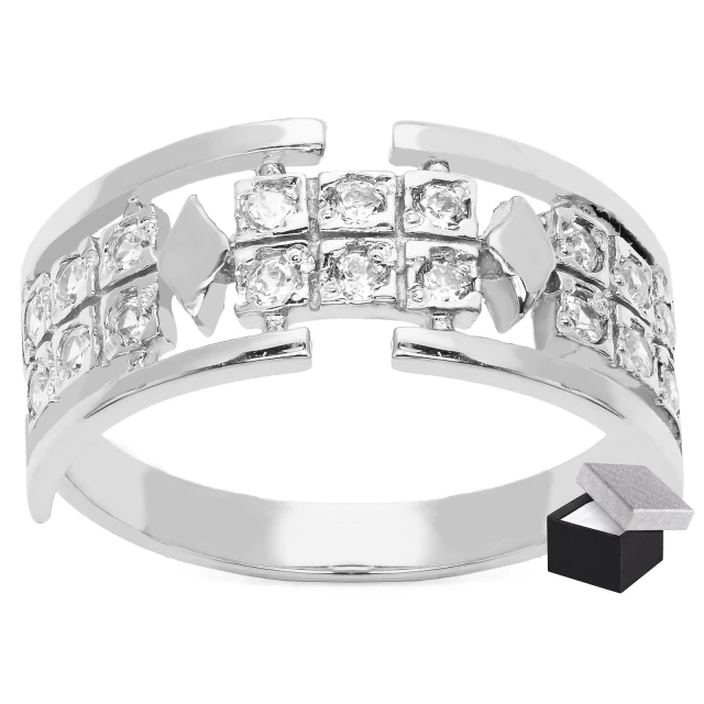 Silber Ring Schönes Muster Ehering