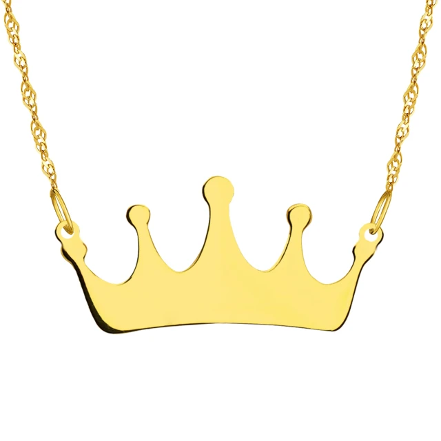 Goldene Halskette Queen Graveur