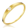 Gold Ring Stein Ehering 585