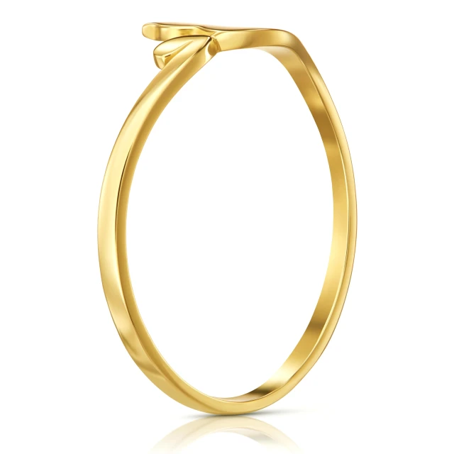 Goldener Kätzchen ring